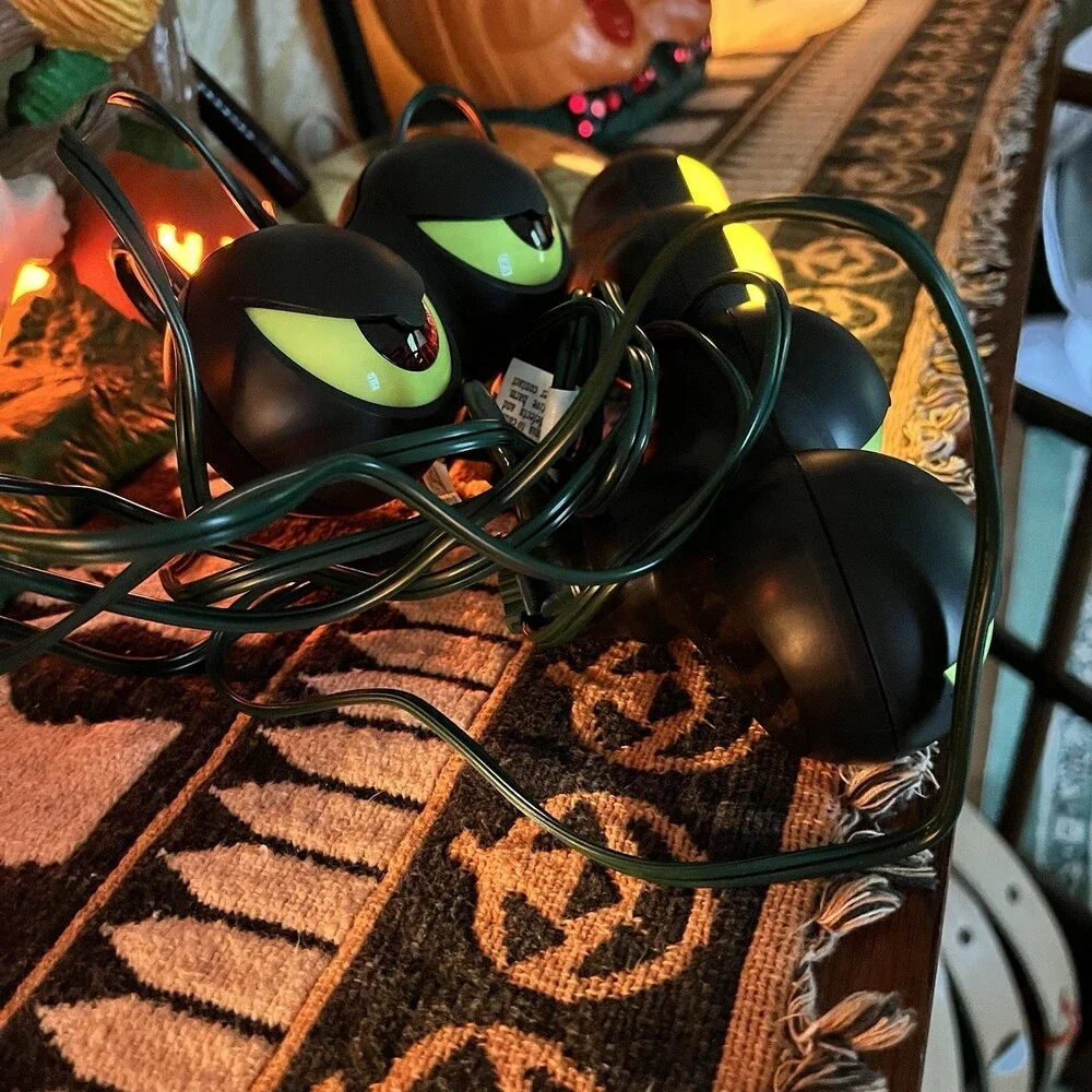 VTG 90s Peep n Peepers Halloween Light Set 3 Spooky Flash Eyes Open Box NIP Work